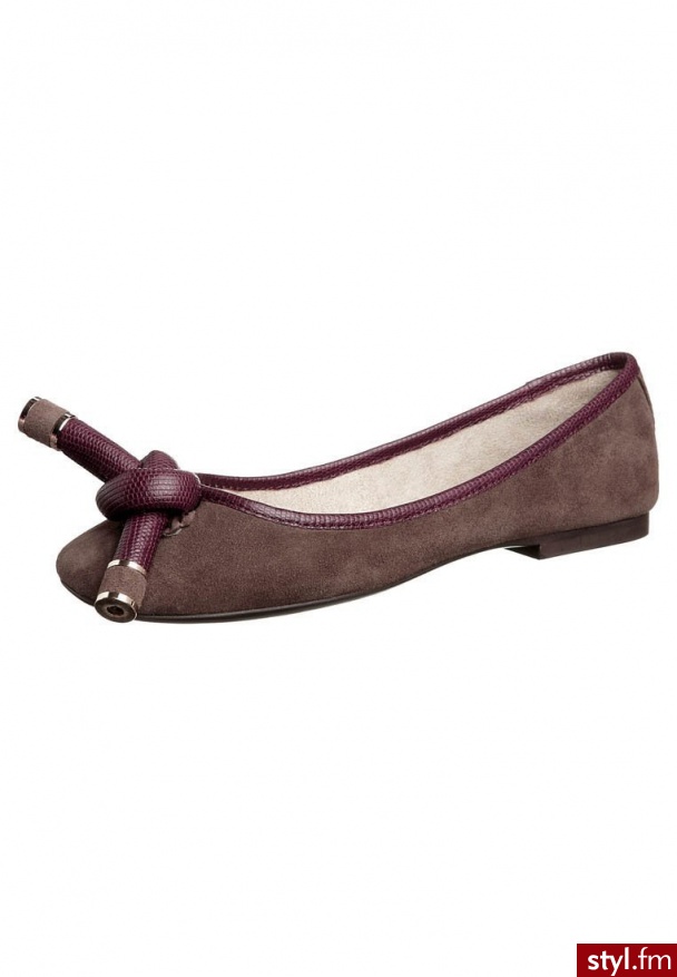Cinti Baleriny brązowy - Balerinki Buty Moda