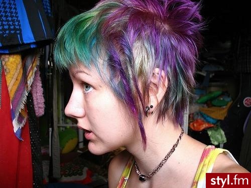 Punk Rock Alternatywne Średnie Fryzury