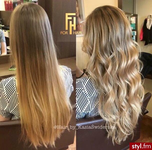 http://forhairsobieski.pl/ SOMBRE OLAPLEX WARSZAWA DOBRY FRYZJER - Kręcone Na co dzień Długie Fryzury