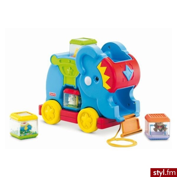 Fisher Price Słonik Z Klockami C0244 - Dziecko
