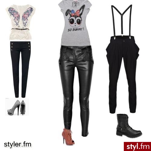 składanki. modne spodnie+ podkoszulki - Styler