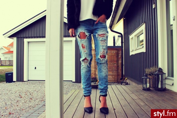 Jeansy Spodnie Moda