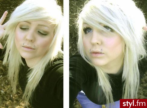 EMO Alternatywne Średnie Fryzury