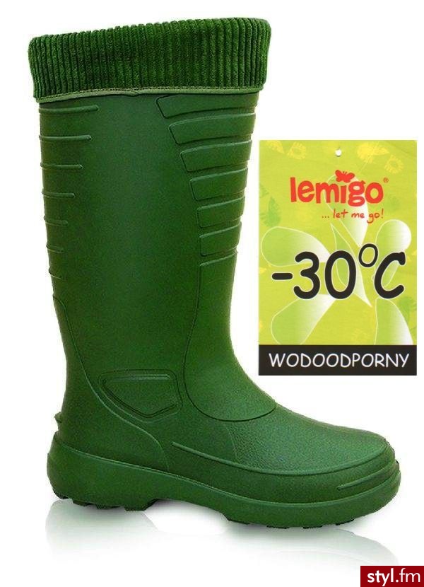 Kalosze LEMIGO GRENLANDER 862 + ocieplacz - Kalosze Buty Moda