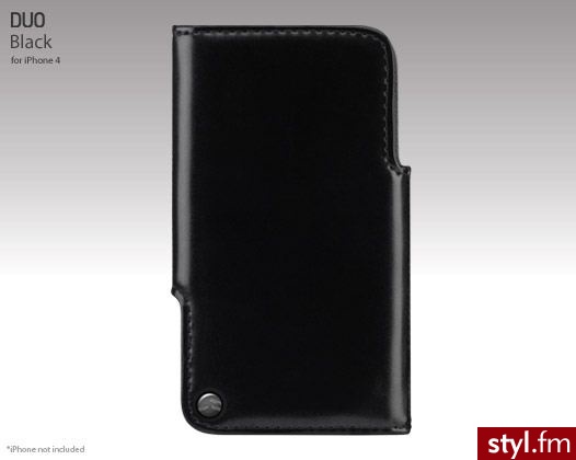 SwitchEasy Skórzane etui iPhone 4 DUO SW-DUI4-BK - Portfele i etui Dodatki Moda