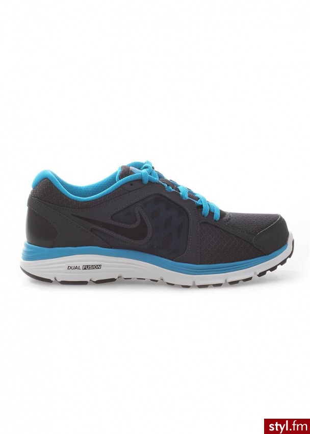 NIKE Buty sportowe dual fusion run czarny, niebieski - Sportowe Buty Moda