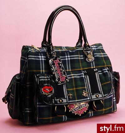Modna krata od Betsey Johnson - 125$ - Pozostałe Torebki Moda