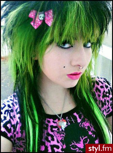 Punk Rock Alternatywne Średnie Fryzury