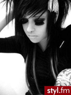 EMO Alternatywne Średnie Fryzury