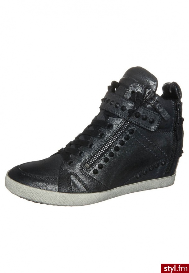 Kennel + Schmenger Kennel + Schmenger SOHO Botki na koturnie czarny (61 50110) - Botki Buty Moda