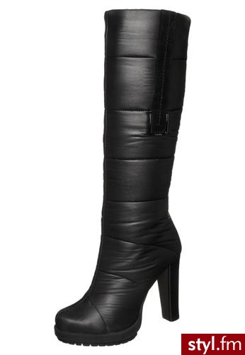 CK Calvin Klein ALDA Kozaki na obcasie czarny (N11238) - Kozaki Buty Moda