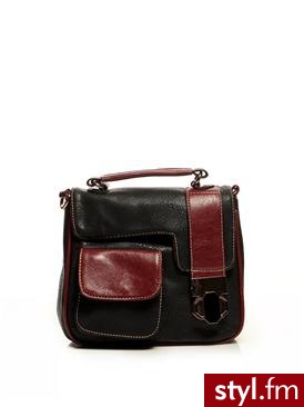 Heppin Torebka 1734 BlackBrown - Torebki na co dzień Torebki Moda