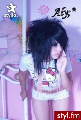 EMO Alternatywne Średnie Fryzury