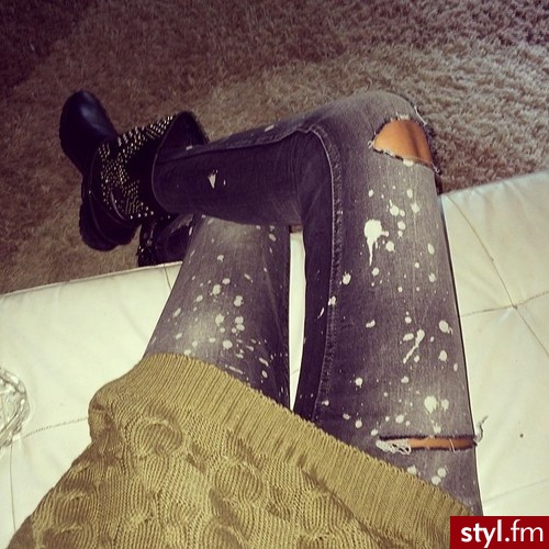 Jeansy Spodnie Moda