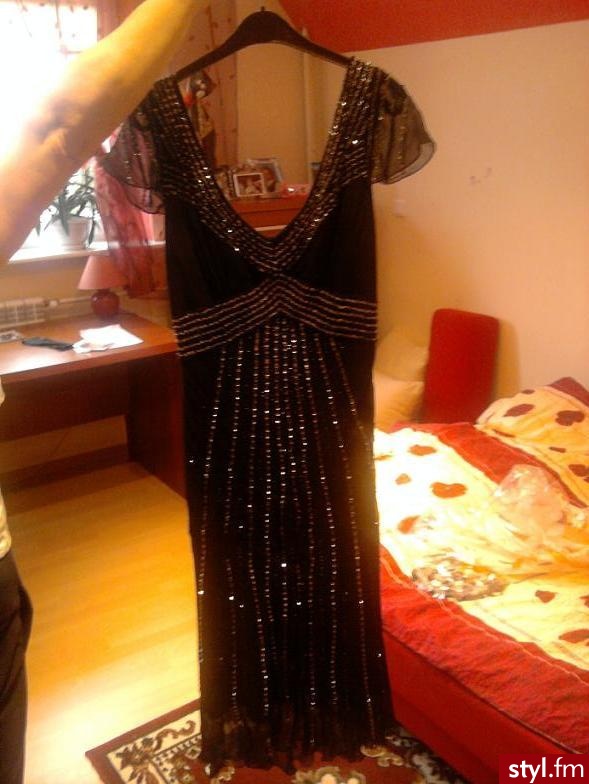 czarna sukienka; - Pozostałe Ciuchy Moda