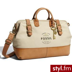 Fossil 'Vintage Reissue II' Logo Stamp Framed Satchel - Polyvore. Pobrano ze strony: http://www.polyvore.com/fossil_vintage_reissue_ii_logo/thing?id=32142649 - Misz-masz