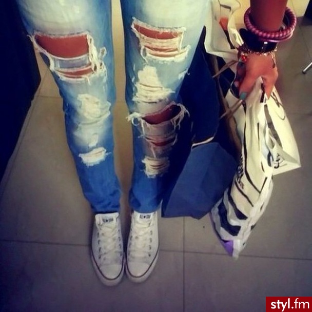 Jeansy Spodnie Moda