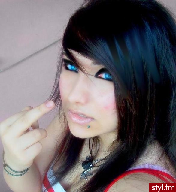 EMO Alternatywne Średnie Fryzury