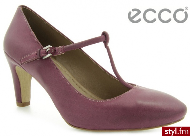 Ecco CZÓŁENKA NEPHI AUBERGINE - Czółenka Buty Moda