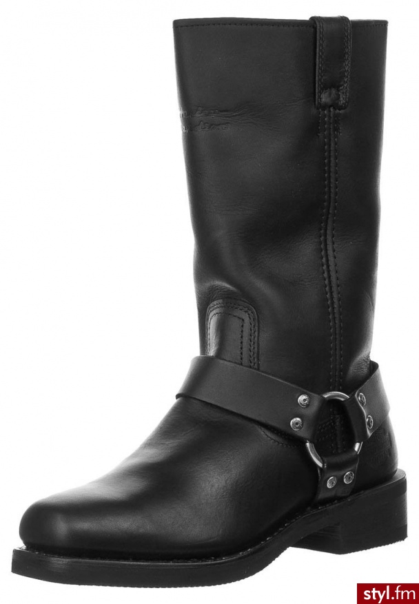 Harley Davidson HUSTIN Kozaki czarny - Kozaki Buty Moda