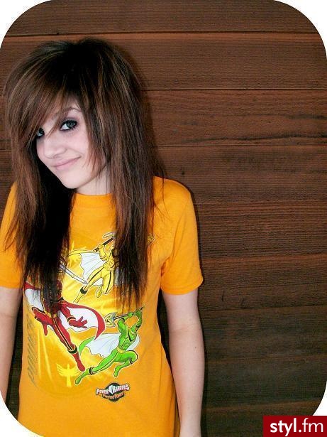 EMO Alternatywne Średnie Fryzury