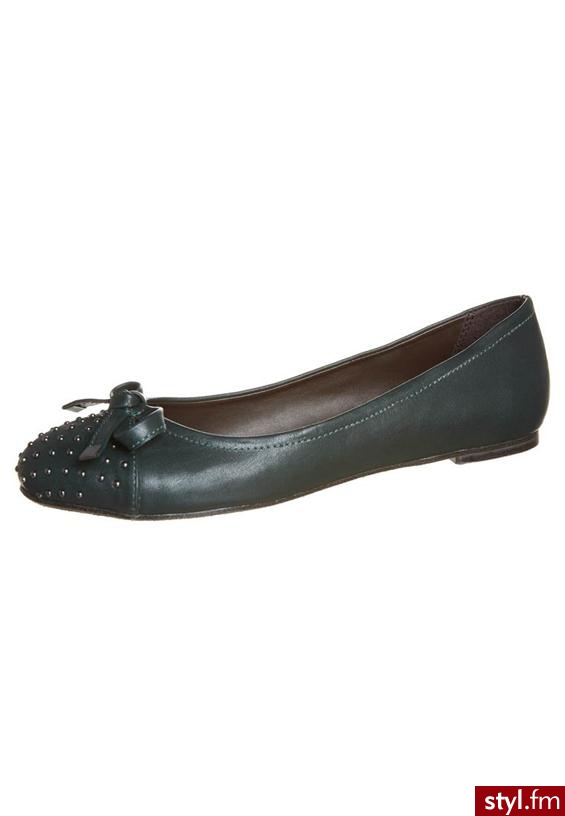 Anna Field Baleriny zielony - Balerinki Buty Moda
