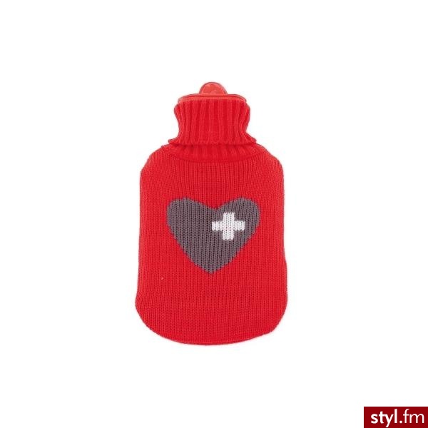 Koniec z zimnymi stopami pod kołdrą...! Sympatyczny termofor w ubranku z dzianiny wyceniony na 43 zł:) - Misz-masz