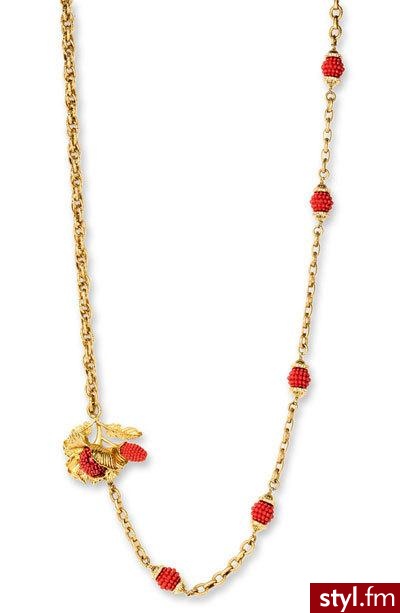 Malinowy naszyjnik od Juicy Couture. Od razu przyniósł mi na myśl Balladynę ;-) Cena: $152 - Pozostałe Dodatki Moda