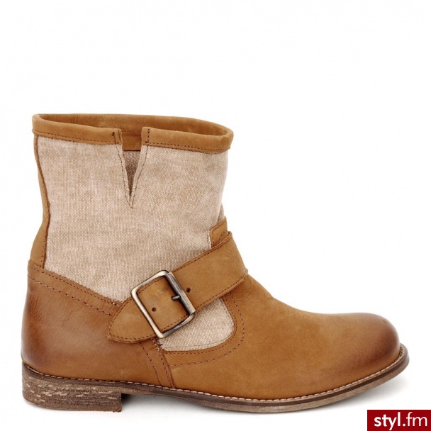Venezia BOTKI 901 N+C CUOIO - Botki Buty Moda