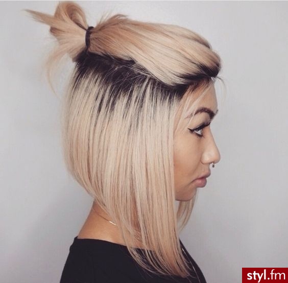 Blond Upięcie Proste Na co dzień Krótkie Fryzury