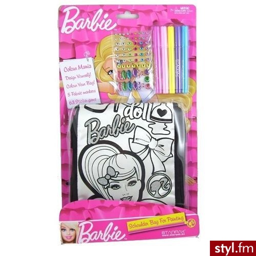 Starpak Torebka Do Malowania Z Klapką Barbie 282659 - Dziecko