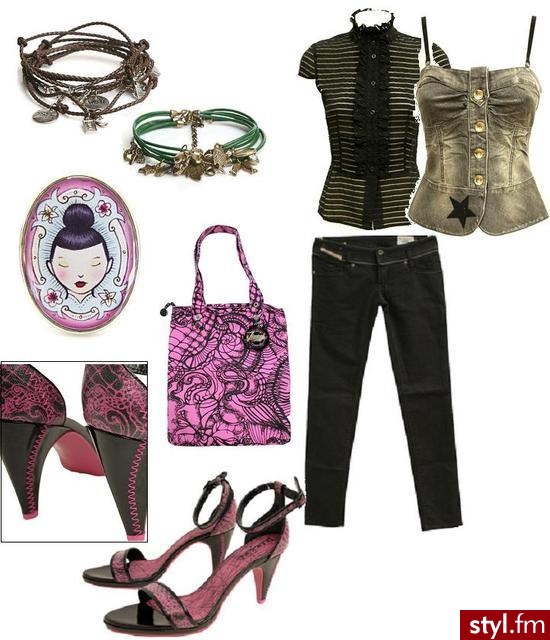 koszulka - Fornarina
kamizelka - Fornarina
spodnie - Diesel
buty - Diesel
torba - Diesel
pierścionek - Loungefly
bronsoletki 'rzemyki' - Accessories & Beyond - Styler