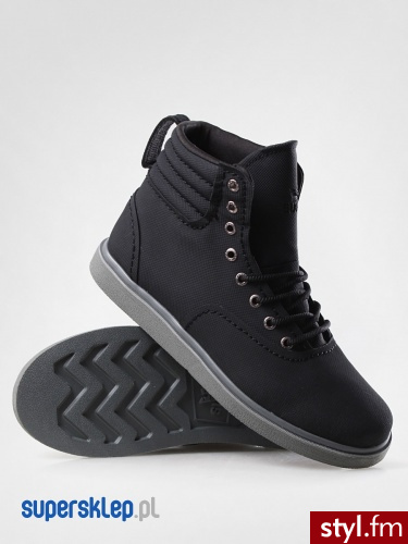 Supra BUTY HENRY S03022 (BLK) 42 Skate Czarny - Pozostałe Buty Moda