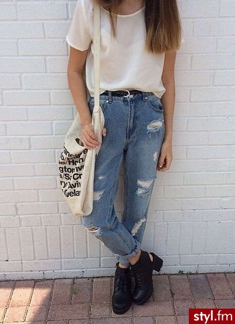 Jeansy Spodnie Moda