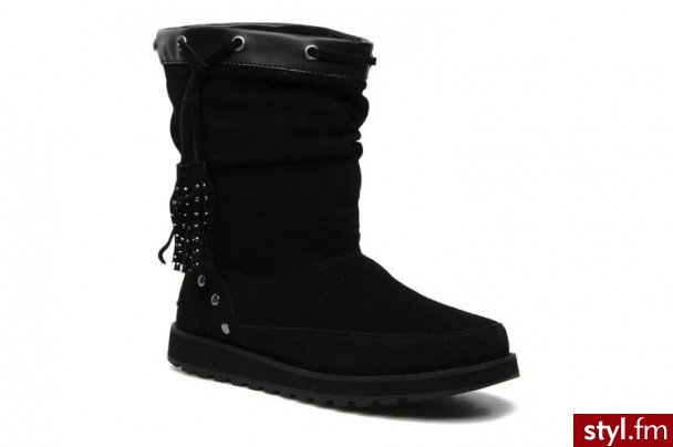 Skechers PÓŁBUTY I BOTKI TASSEL BY SKECHERS (Czarny) - Botki Buty Moda