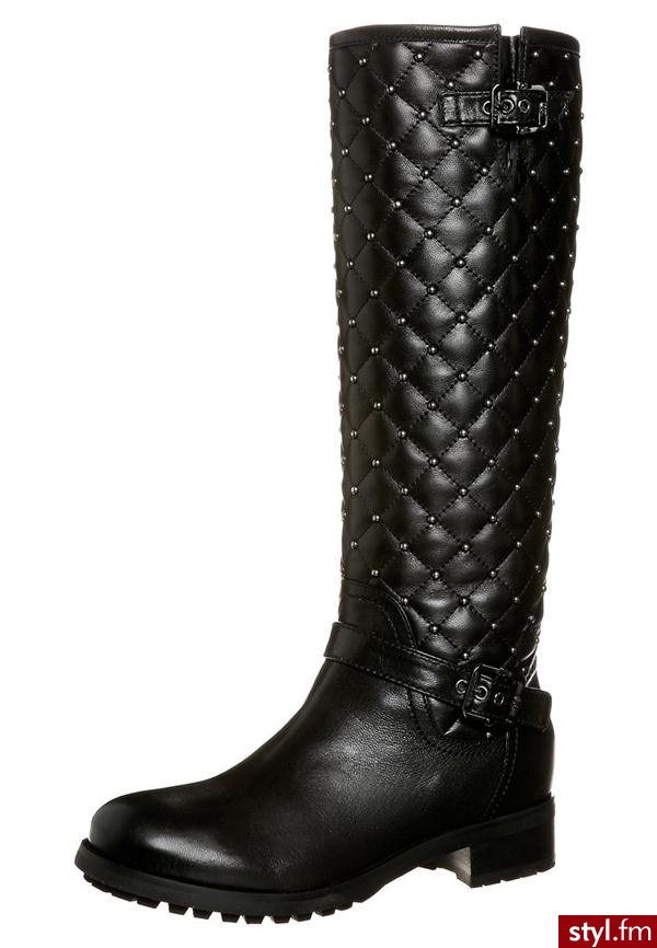 Baldinini Kozaki czarny 448897 - Kozaki Buty Moda