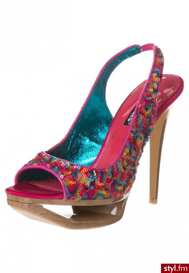Roberta Farc Szpilki Peep Toe różowy - Szpilki Buty Moda