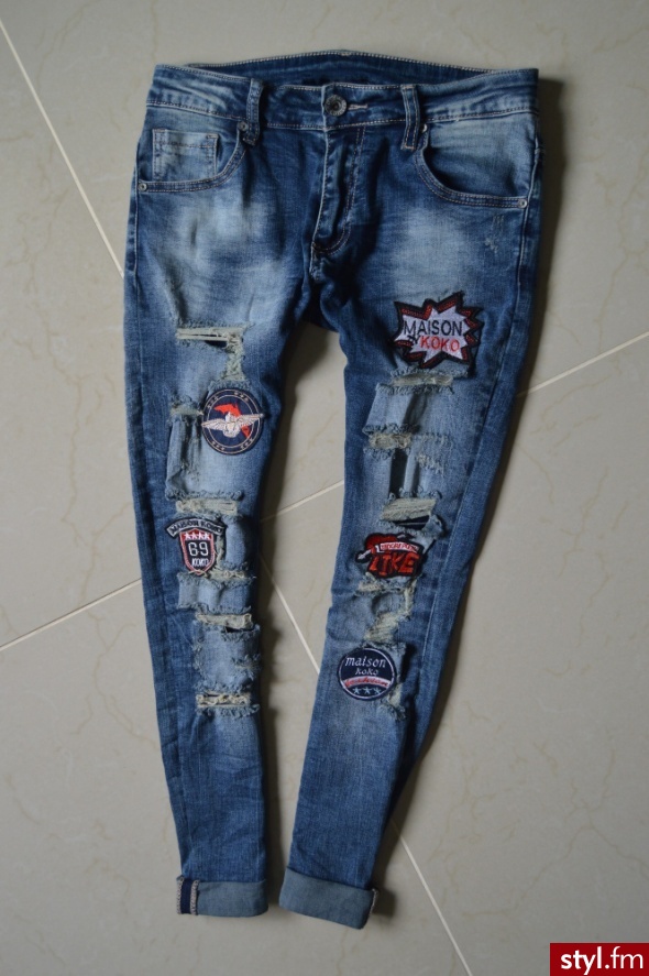 Jeansy Spodnie Moda