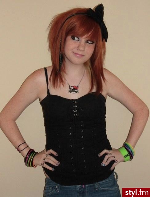 EMO Alternatywne Średnie Fryzury