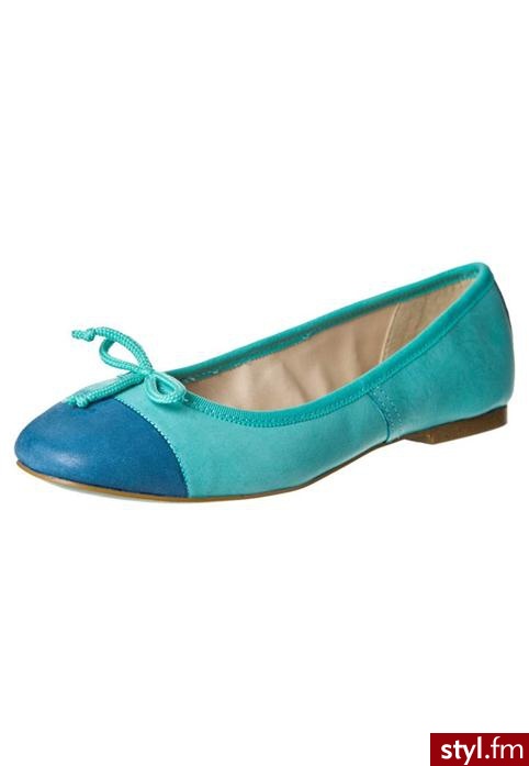 Pier One Baleriny niebieski - Balerinki Buty Moda