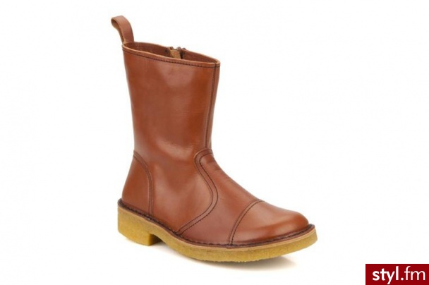 Swedish Hasbeens PÓŁBUTY I BOTKI DANISH BOOT FEMME BY (BRĄZOWY) (Brązowy) - Botki Buty Moda