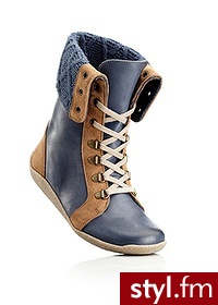 Bonprix Botki skórzane 918304_23075 - Botki Buty Moda