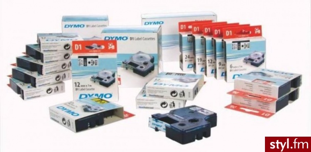 DYMO Taśma D1, 9mm x 7m, czarny/biały - Bransoletki Biżuteria Moda