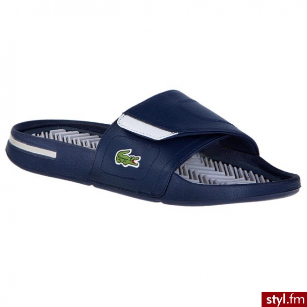 Lacoste Klapki Molitor 7-25SPM40382J3 Dark Blue Niebieski (Dark Blue) - Klapki Buty Moda