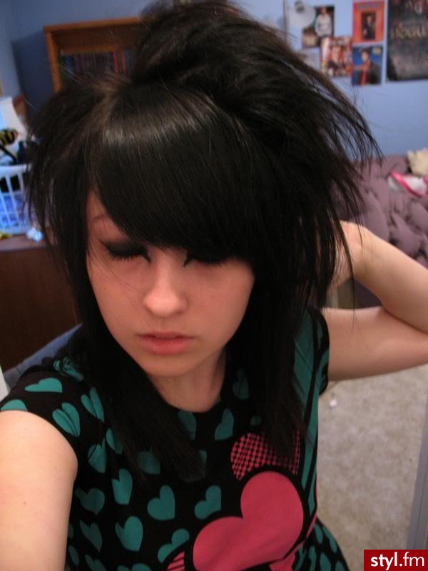 EMO Alternatywne Średnie Fryzury