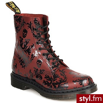 Doc Martens Buty Cassidy Red - Glany Buty Moda
