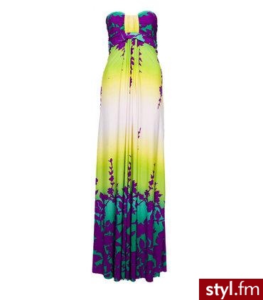 Ethical Floral Low Cut Maxi Dress. http://www.desireclothing.co.uk - Pozostałe Ciuchy Moda