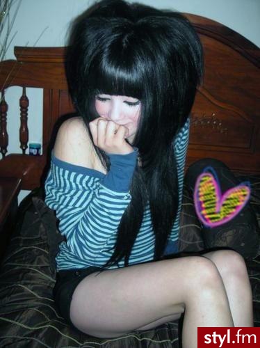 EMO Alternatywne Średnie Fryzury