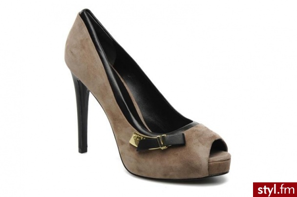 Guess CZÓŁENKA HEIKI BY GUESS (Brązowy) - Czółenka Buty Moda