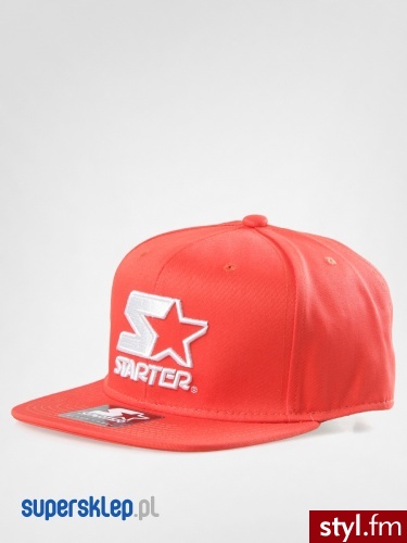 Starter Czapka z daszkiem Logo 1 Tone zD (red/wht) - Nakrycia głowy Dodatki Moda